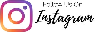 Instagram Icon saying Follow Us On Instagram